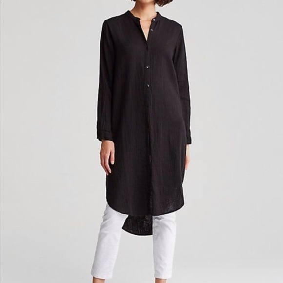 Eileen Fisher Tops - Eileen Fisher Organic Cotton Gauze Shirt Dress